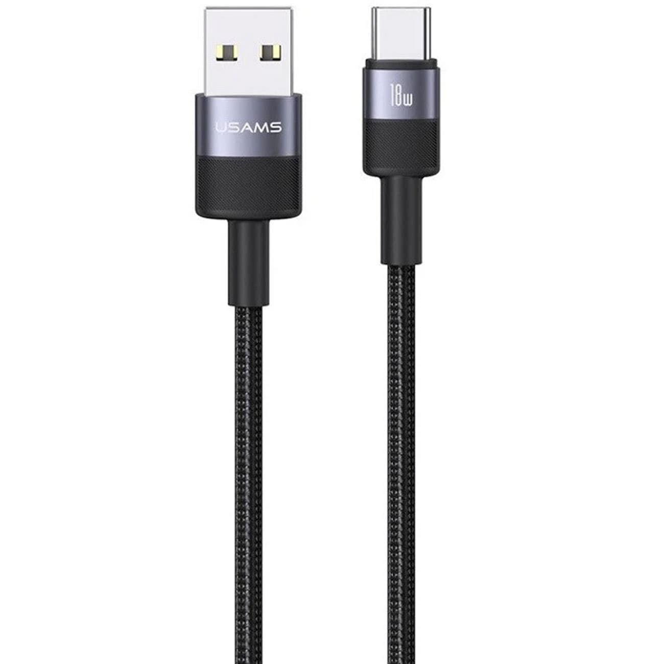 کابل تایپ سی یوسامز USAMS مدل SJ718 توان ۱۸ وات ۱.۲ متر