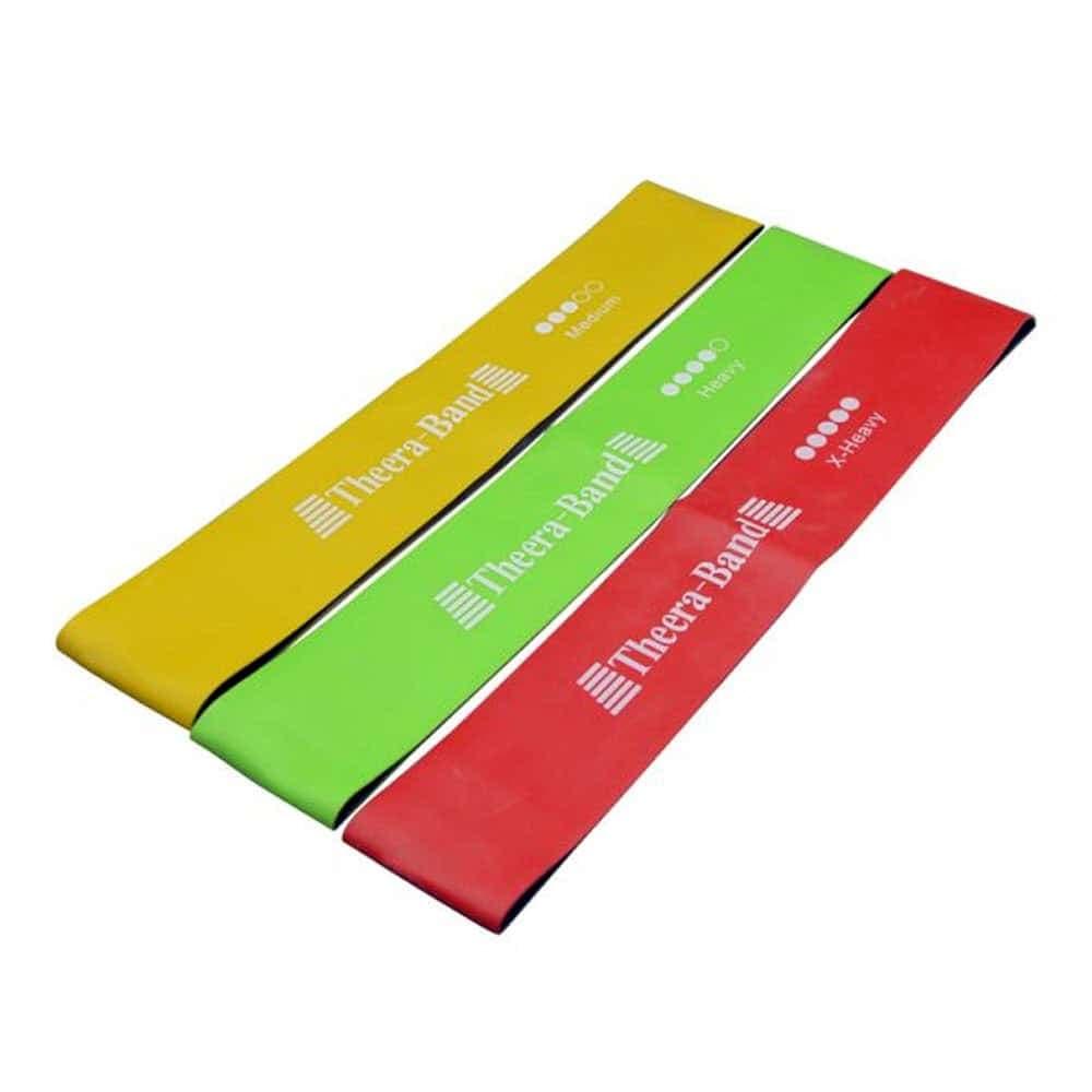کش مینی لوپ دولایه ترابند TheraBand پک سه عددی