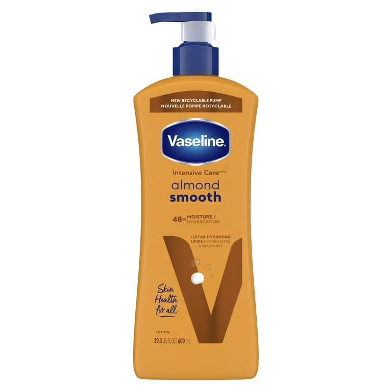 لوسیون بدن روغن بادام وازلین Vaseline مناسب پوست خشک ۶۰۰ میل