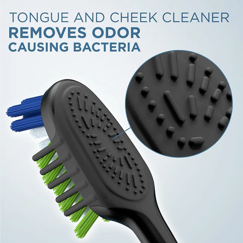 مسواک اورال بی سری Clic مدل Multibenefit Clean رنگ آبی دریایی — تصویر ۱۲