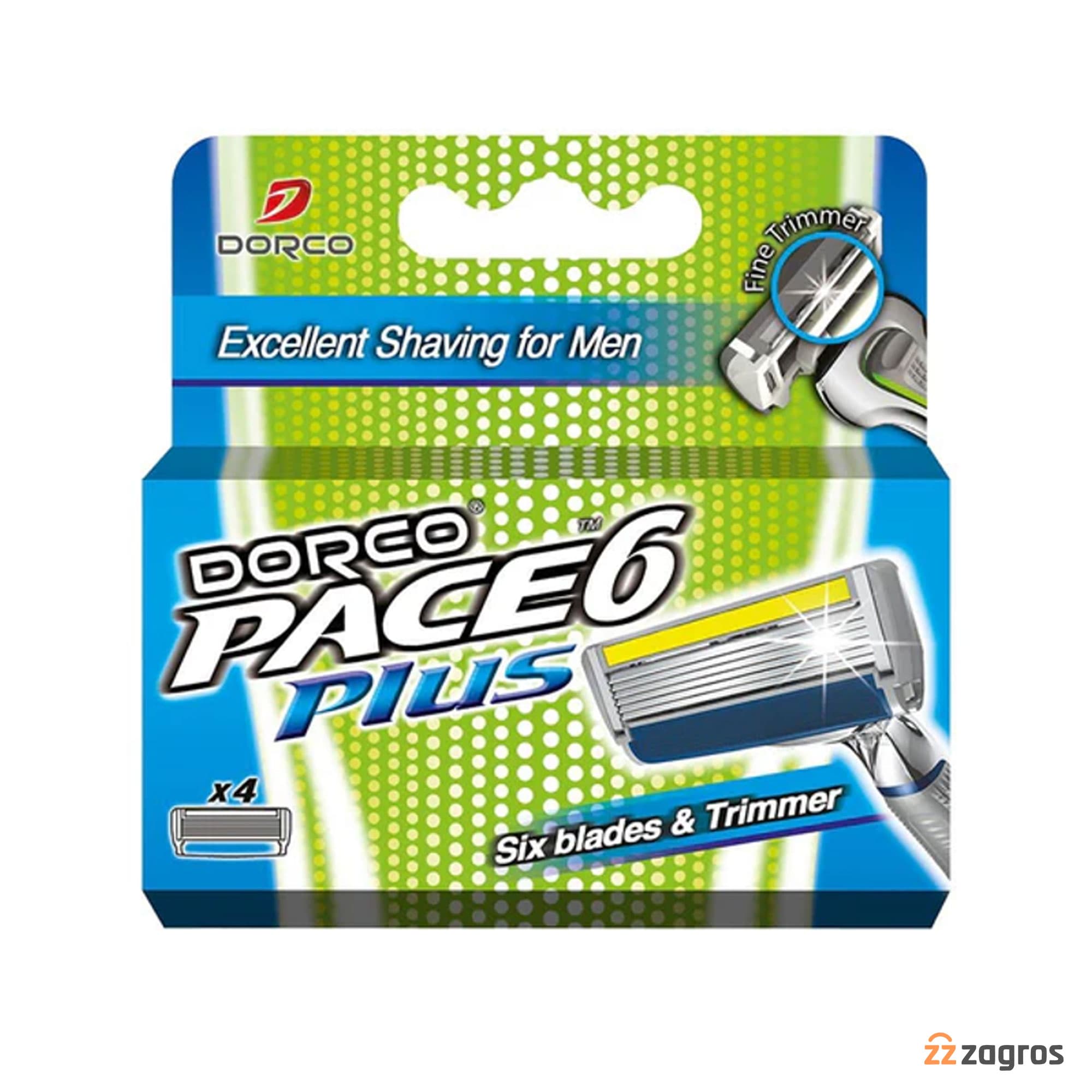 تیغ یدک اصلاح دورکو مدل Pace 6 Plus بسته 4 عددی