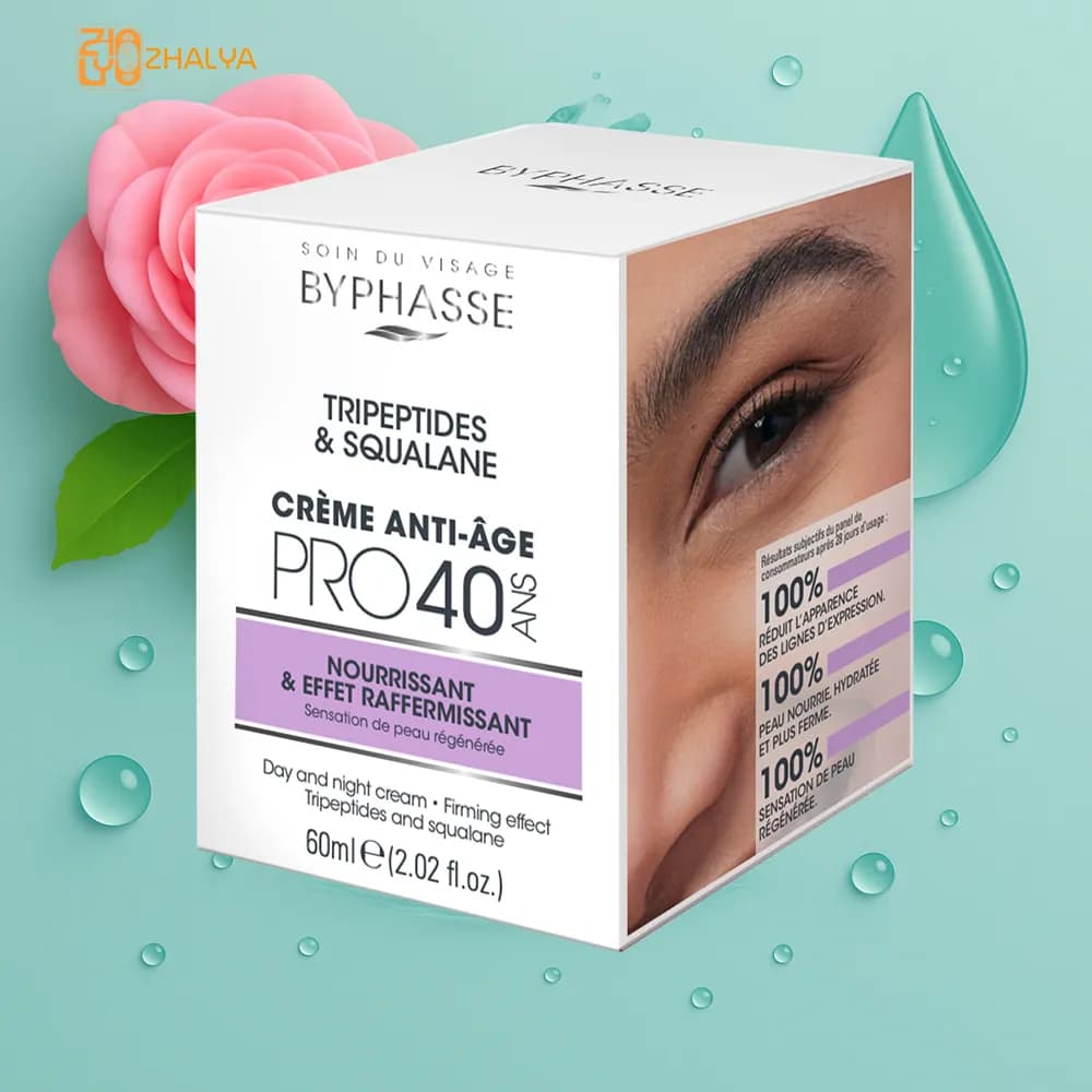 کرم ضد پیری و سفت کننده پوست بایفاس مدل Pro 40 حجم 60 میل — تصویر ۵