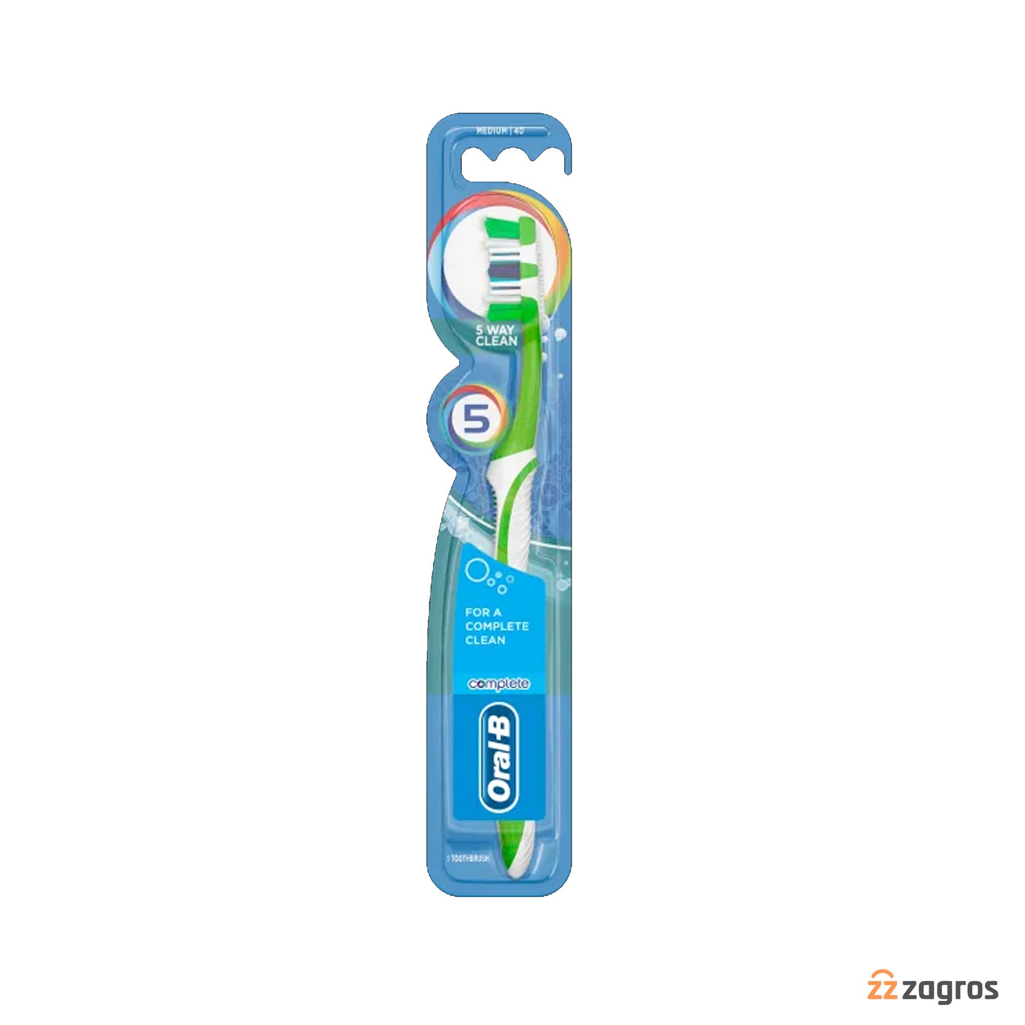 مسواک اورال بی مدل 5Way Clean با برس متوسط
