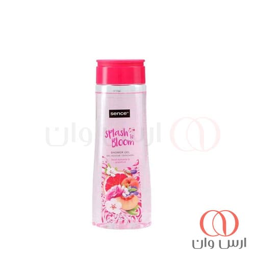 شامپو بدن سنس Sence سری Splash To Bloom با رایحه گل و گریپ فروت 300 میل — تصویر ۴