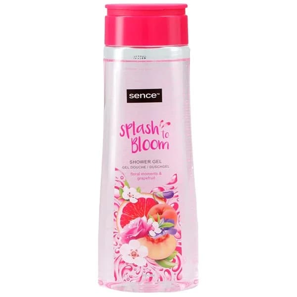 شامپو بدن سنس Sence سری Splash To Bloom با رایحه گل و گریپ فروت 300 میل — تصویر ۳