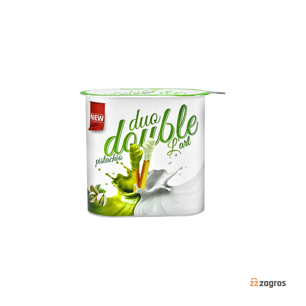 بیسکویت چوب شکلاتی Duo Double با پوشش شکلات شیری و پسته ای 50 گرم — تصویر ۵