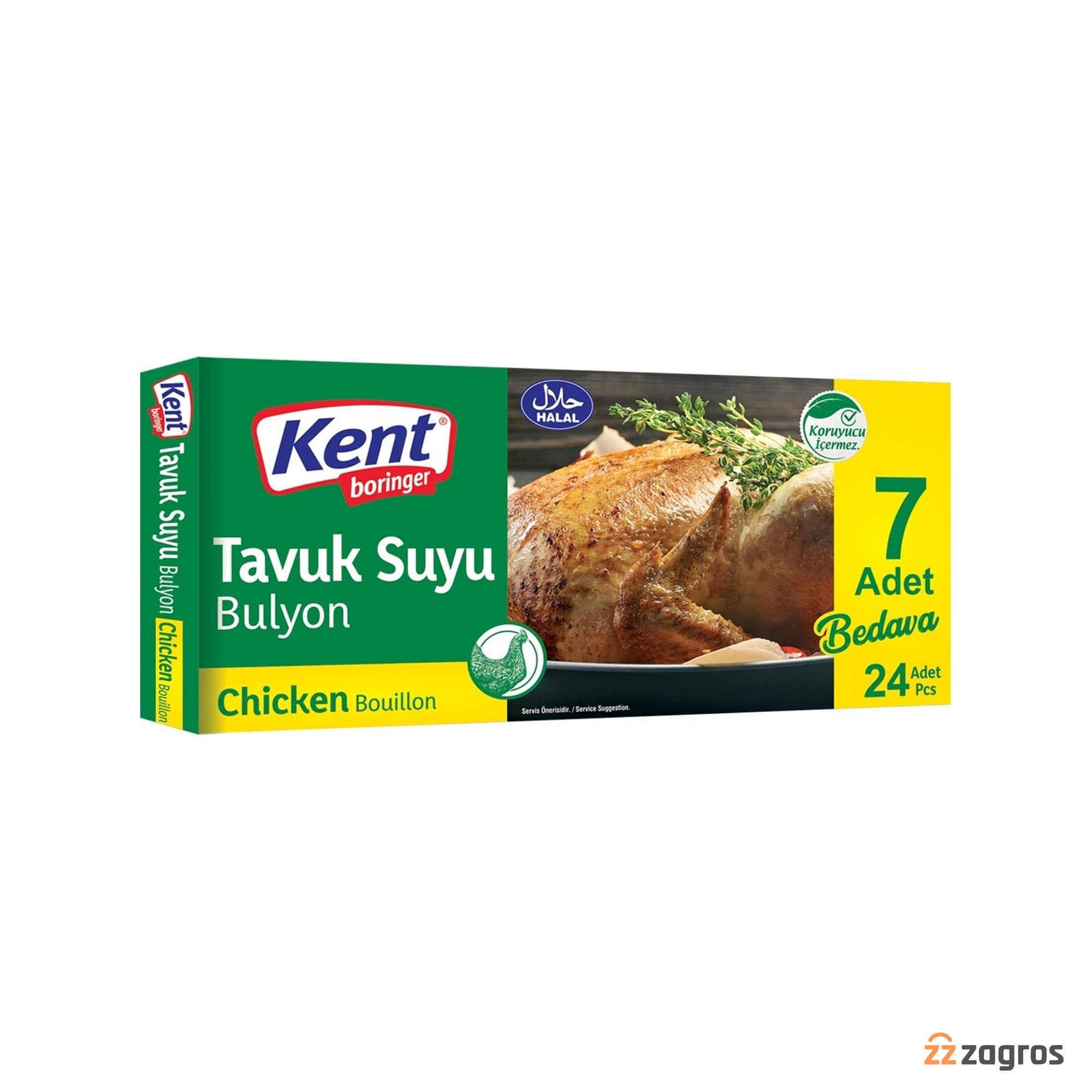 عصاره مرغ کنت بورینگر بسته 24 عددی