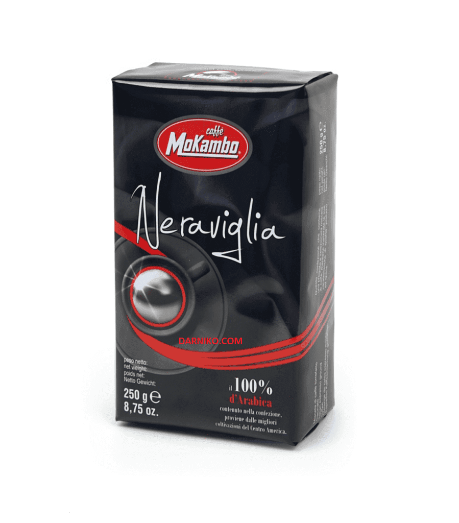 پودر قهوه موکامبو نراویا پاکت وکیومی Mokambo Neraviglia G250