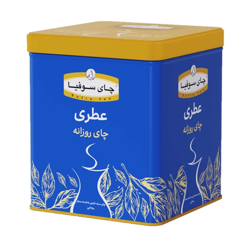 چای عطری سوفیا ۴۵۰ گرم قوطی فلزی — تصویر ۵