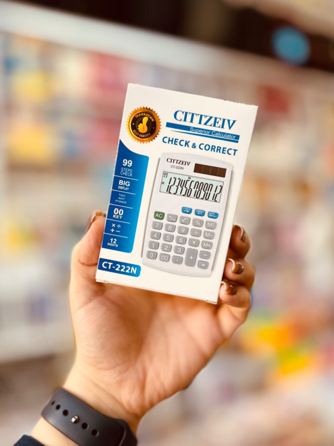 ماشین حساب کوچک CITTZEN مدل CT-222N — تصویر ۵