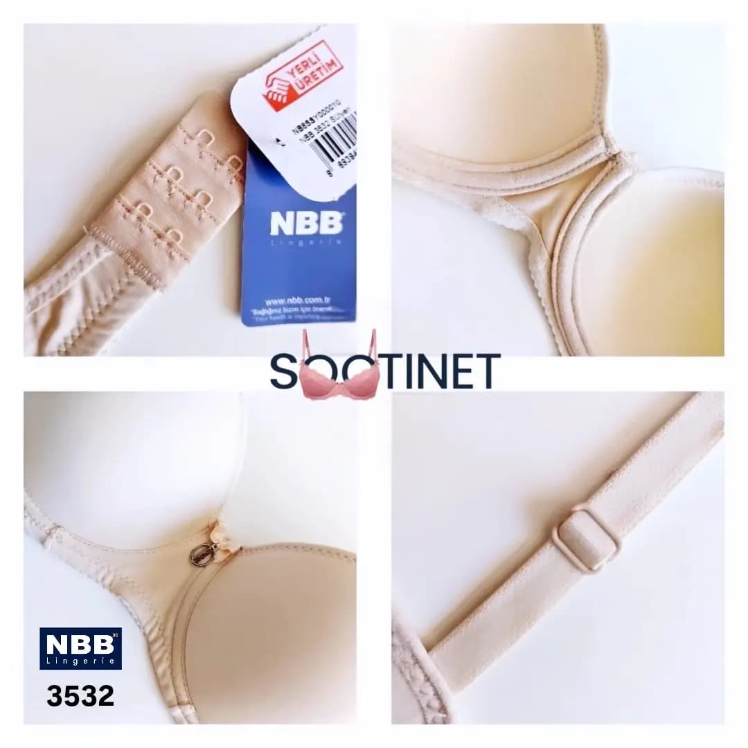سوتین زنانه NBB اصل کد 3532 — تصویر ۵