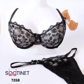 ست توری لباس زیر میسا کد 7268