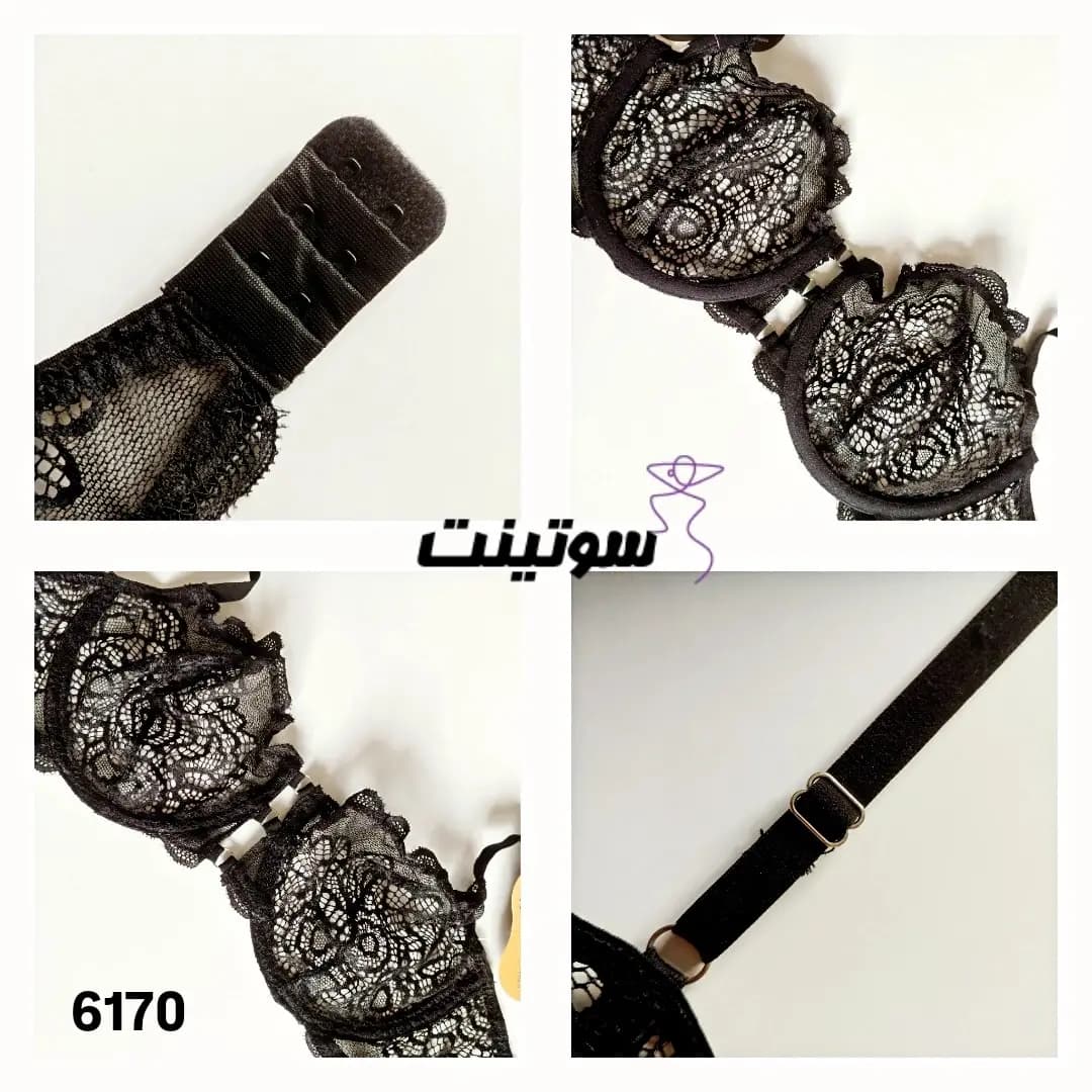 ست لباس زیر زنانه توری فانتزی میسا 6170 — تصویر ۱۱
