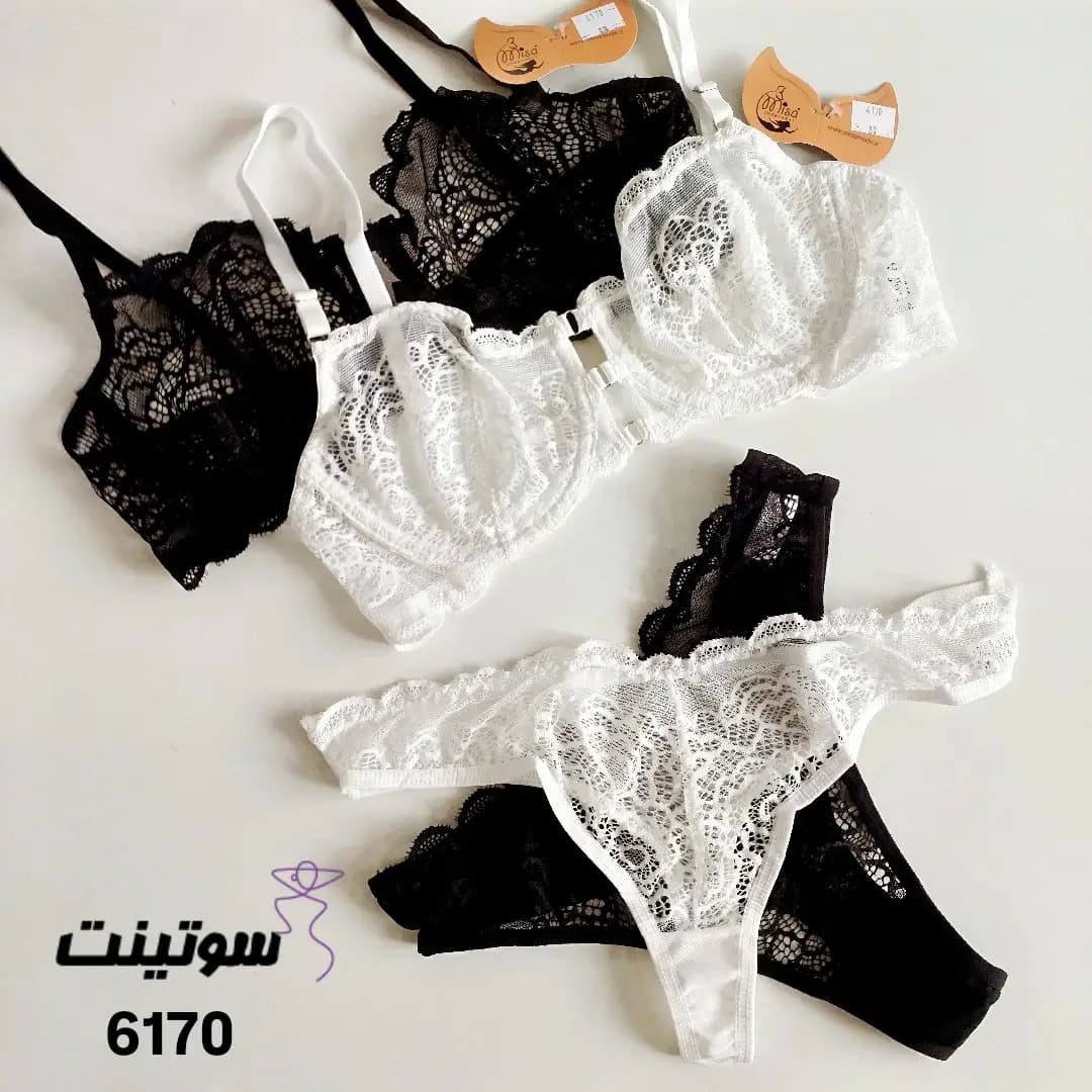 ست لباس زیر زنانه توری فانتزی میسا 6170 — تصویر ۷