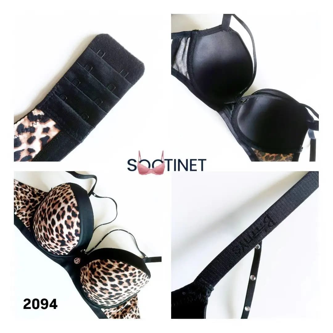 سوتین اسفنجی هارنس دار پلنگی کد 2094 — تصویر ۶