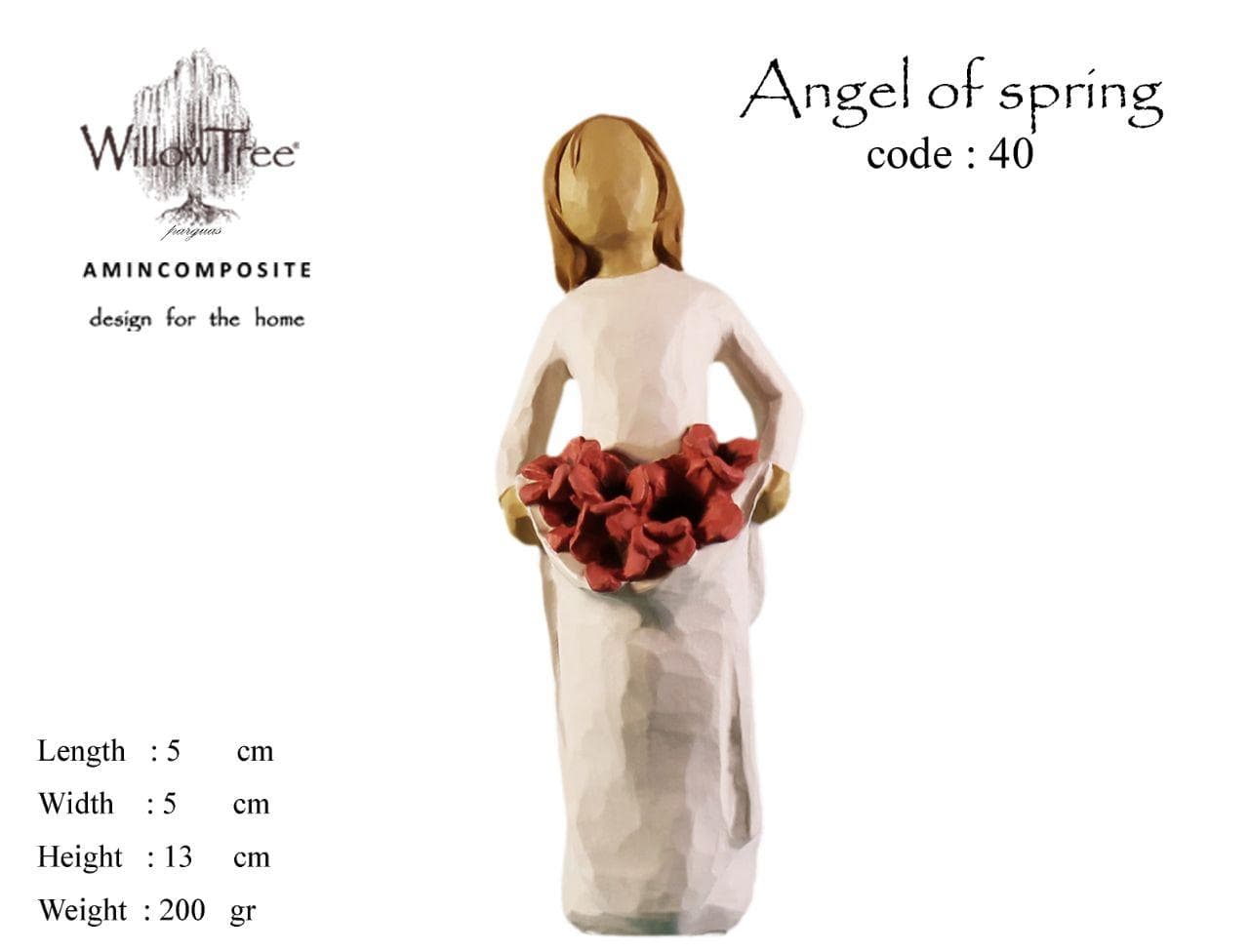 مجسمه ویلوتری مدل بهار کد 40 WillowTree Spring Statue — تصویر ۶
