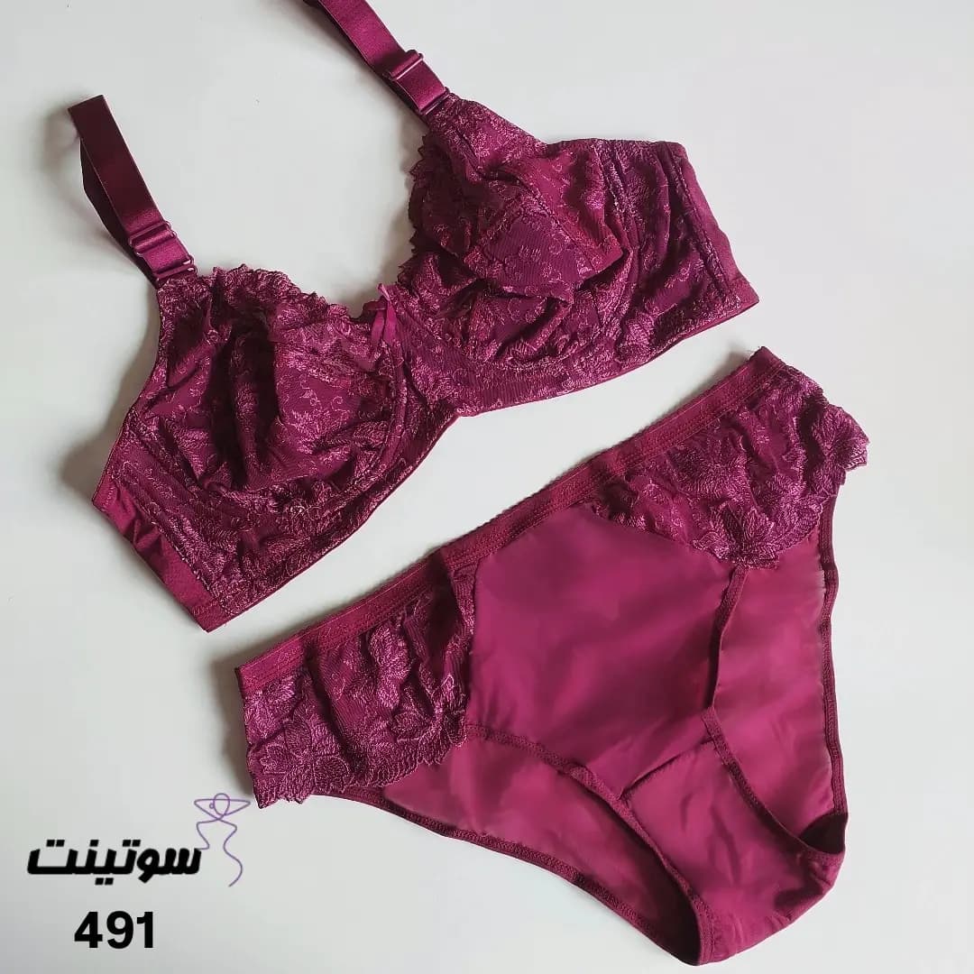 ست لباس زیر گیپوری زنانه انوشه 491 — تصویر ۹