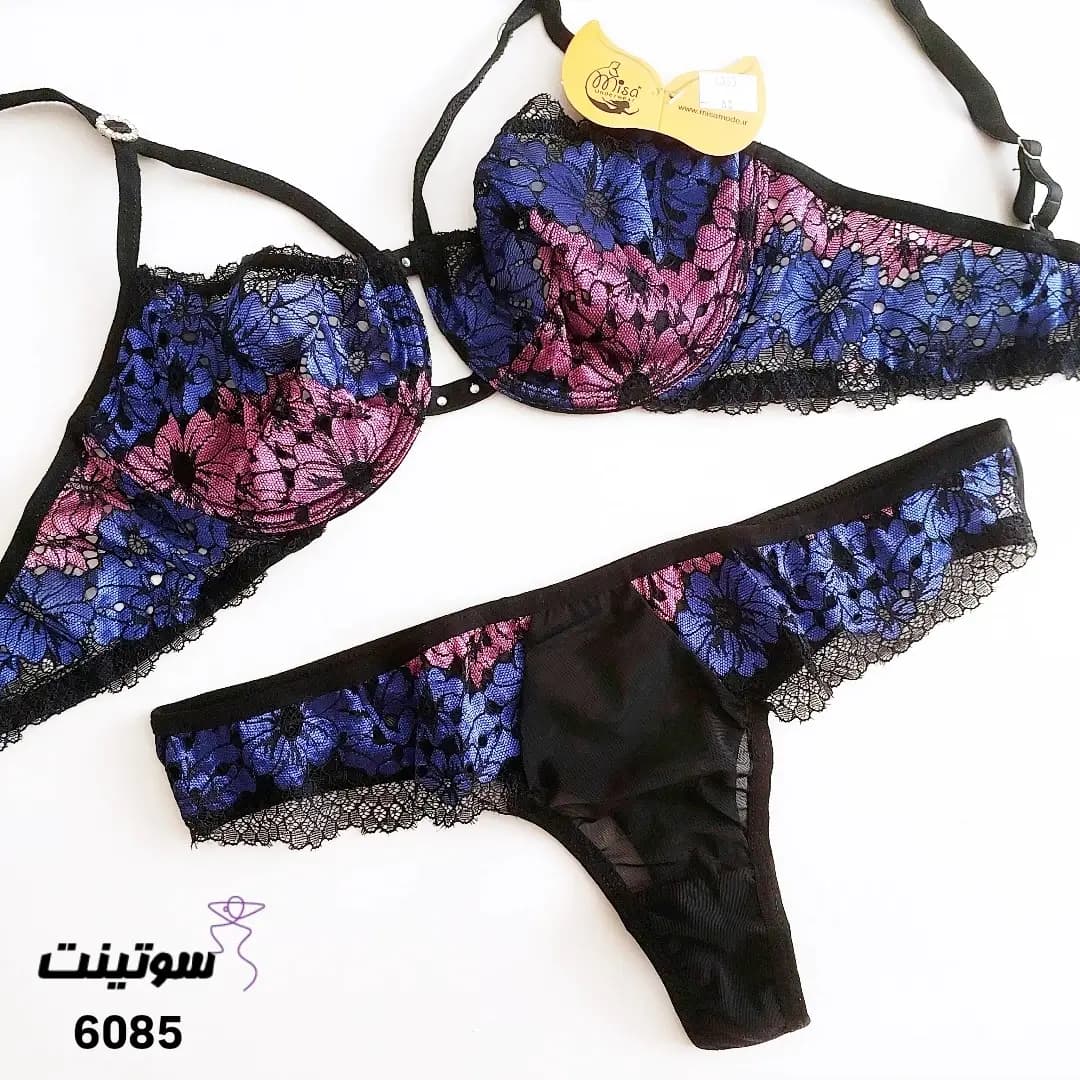 ست شورت سوتین توری میسا 6085 — تصویر ۲