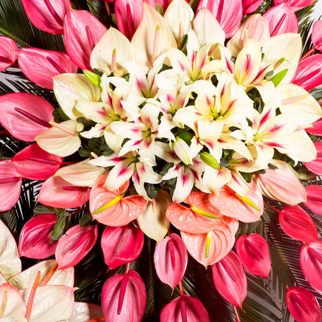 تاج گل تبریک 3 طبقه کد 8630 | باختر — تصویر ۵