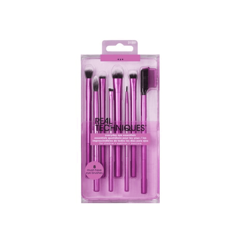 ‎ست براش ۸تیکه مدل everyday eye essentials ریل تکنیک REAL TECHNIQUES
