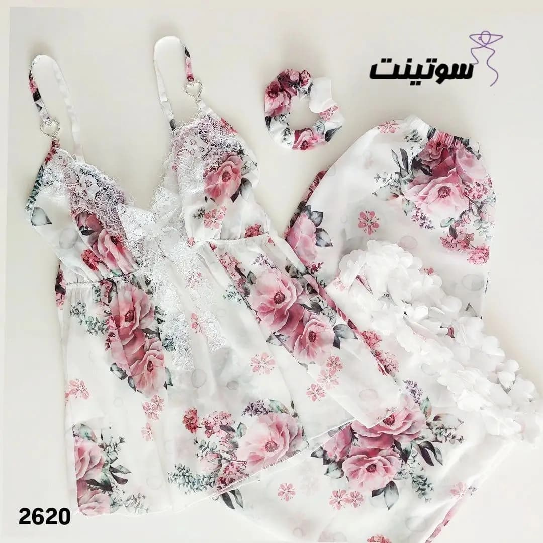 تاپ شلوارک ساتن خواب فانتزی 2618 — تصویر ۸