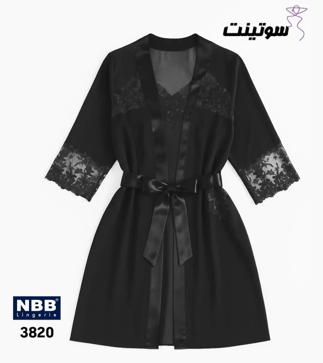 لباس خواب ساتن گیپوری 3232 — تصویر ۹