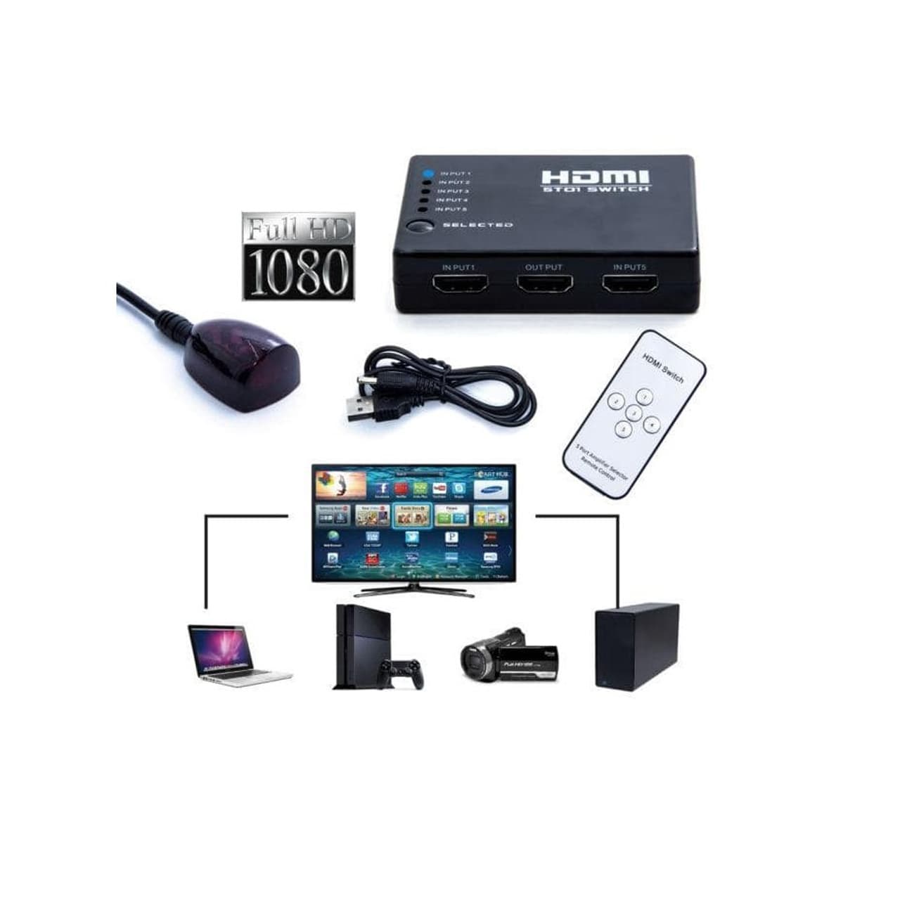 سوییچ HDMI پنج پورت وی نت مدل V-SWHD1405 — تصویر ۶