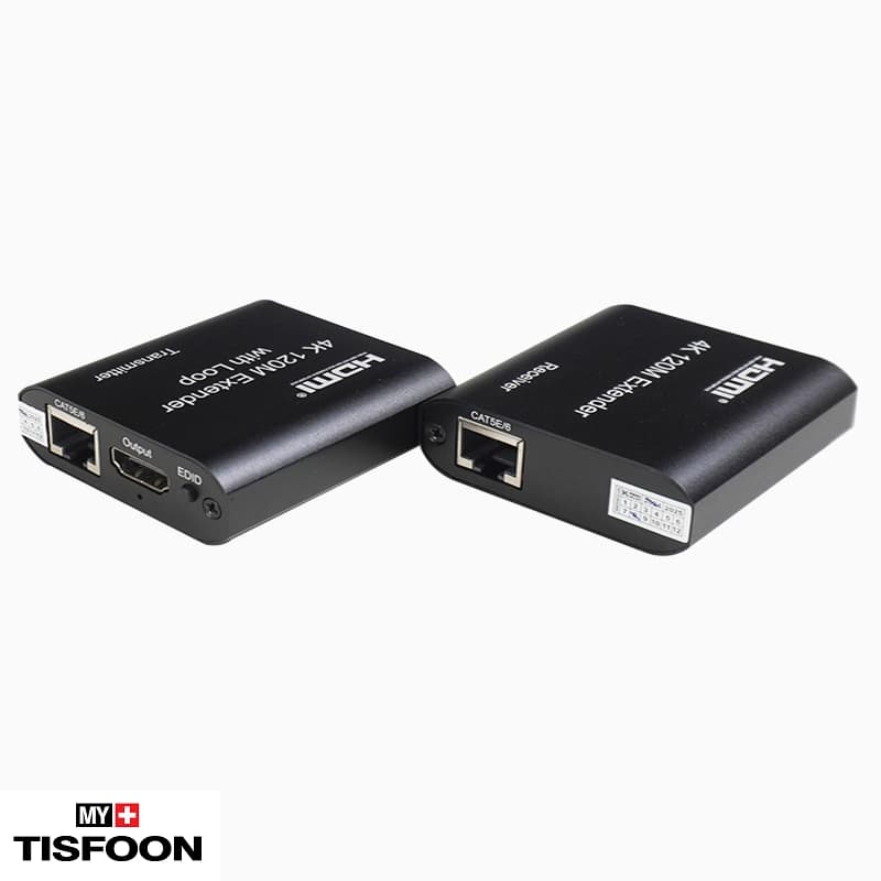 توسعه دهنده HDMI روی کابل شبکه ۱۲۰ متر کی نت مدل K-EXHD4120 — تصویر ۲