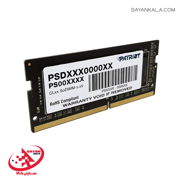 رم لپ تاپ پاتریوت مدل RAM LAPTOP PATRIOT SIGNATURE LINE 8GB 3200MHZ CL22 — تصویر ۵