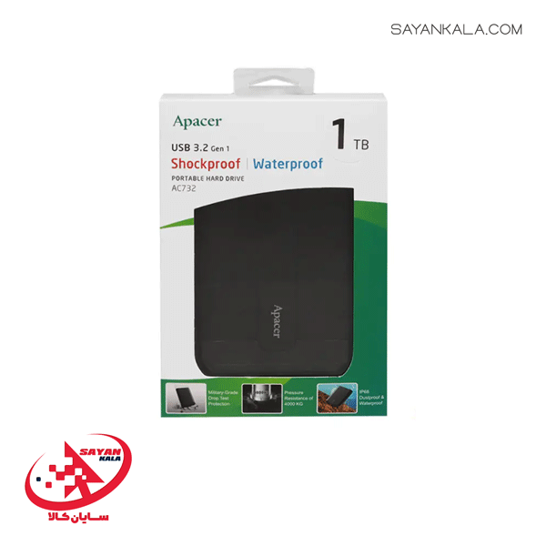 هارد اکسترنال اپیسر مدل HDD EXTERNAL APACER AC732 1TB — تصویر ۲