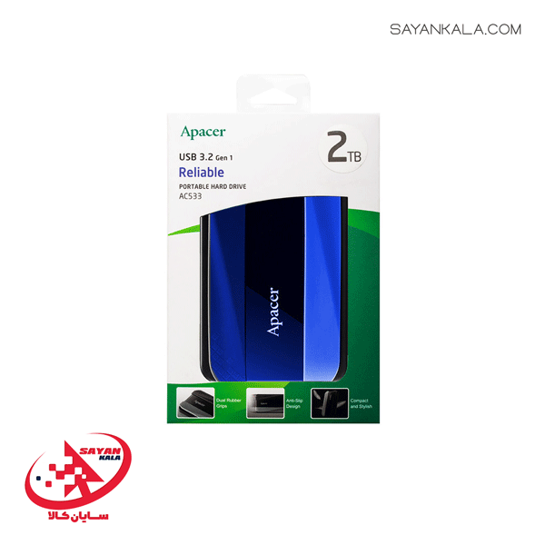 هارد اکسترنال اپیسر مدل HDD EXTERNAL APACER AC533 2TB