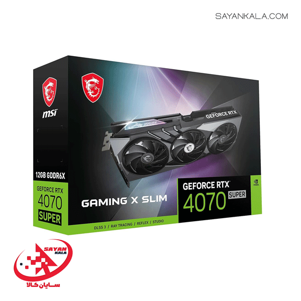 کارت گرافیک ام اس آی مدل GRAPHIC CARD MSI GeForce RTX 4070 Super Gaming X Slim 12GB