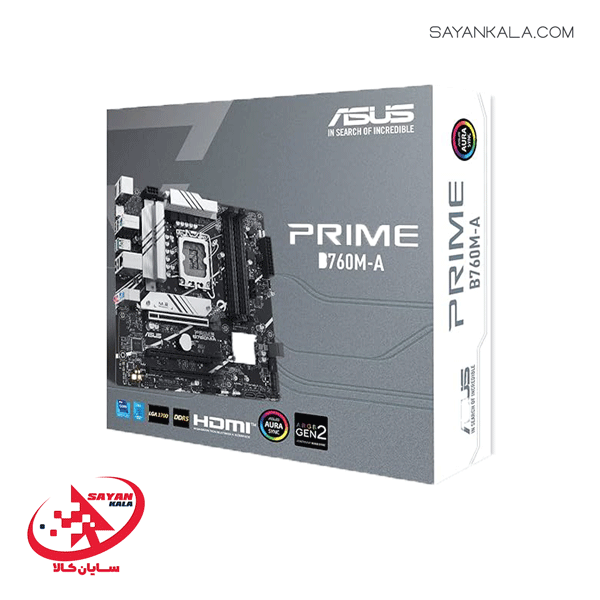 مادربرد ایسوس مدل MOTHERBOARD ASUS B760M A DDR5 — تصویر ۲