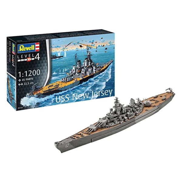 ماکت کشتی ریول مدل Battleship USS New Jersey مقیاس 1:1200 کد 05183