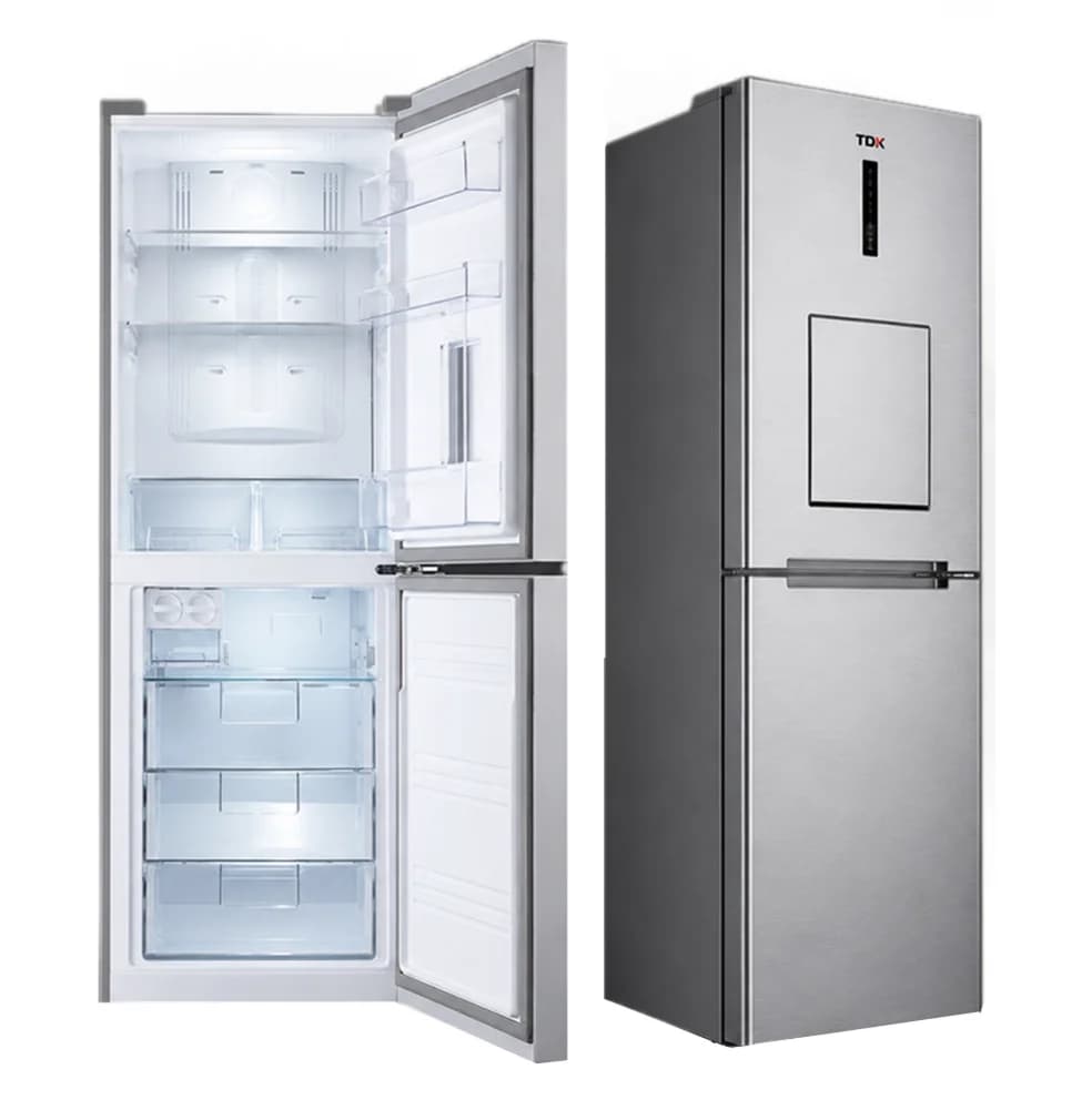 يخچال فريزر كمبی TDK 7026 رنگ سفید و نقره ایی — تصویر ۷