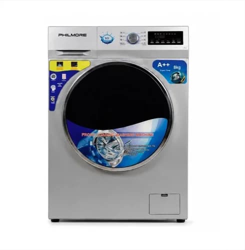ماشین لباسشویی 8 کیلوگرم اتوماتیک فیلمور مدل Philmore PH-1480 Sرنگ نقره ایی