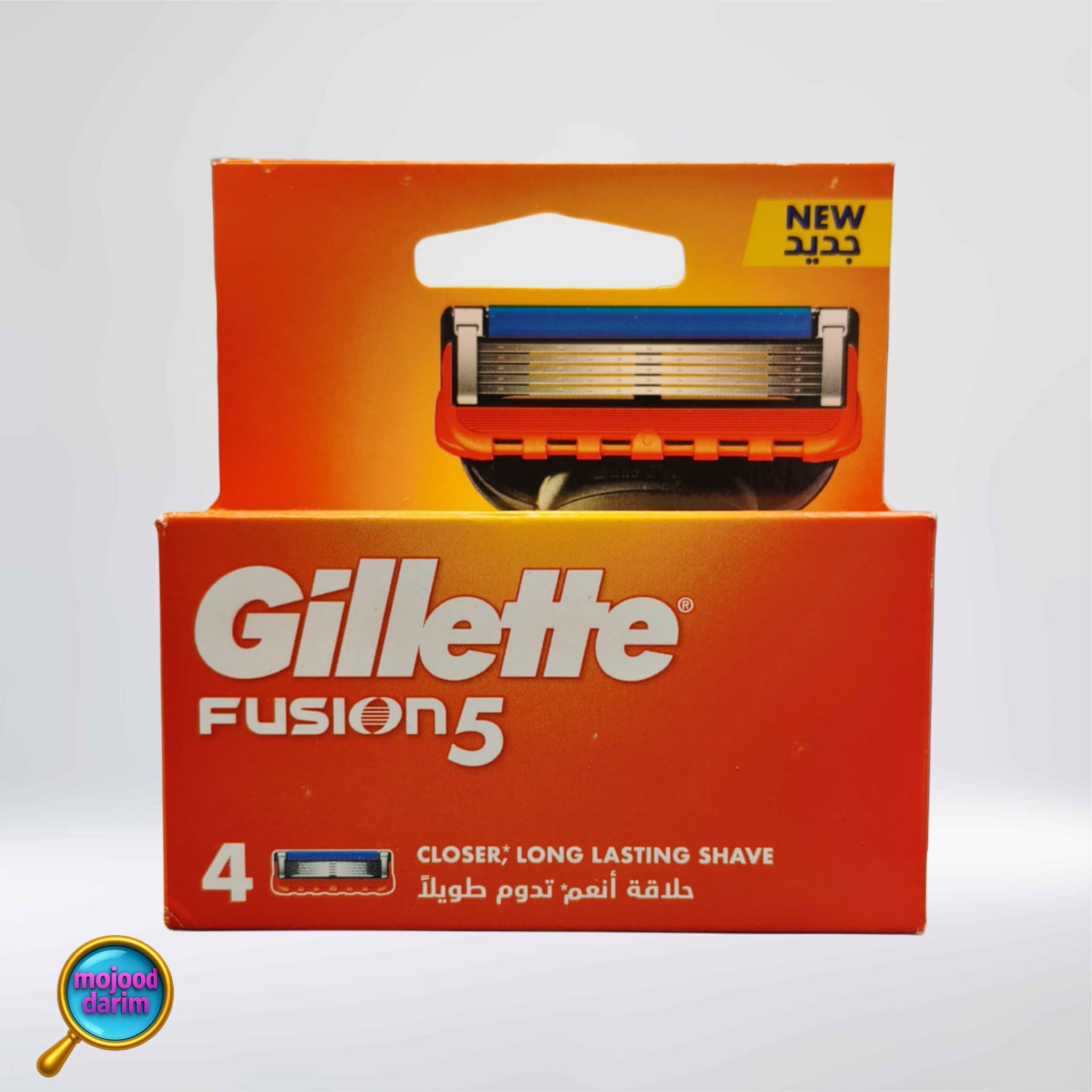 تیغ یدک ژیلت فیوژن فایو ( سری داری پنج تیغ ) بسته 4 عددی | Gillette FUSION 5