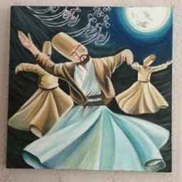 تابلو نقاشی رقص سماع کد1 پس کرایه — تصویر ۳
