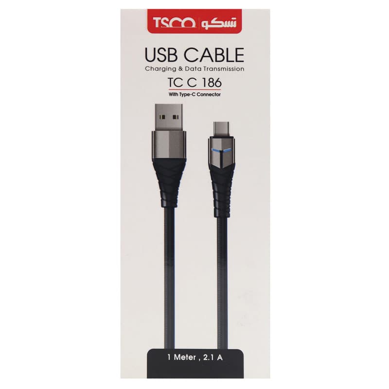 کابل USB به USB-C تسکو مدل TC C186 طول 1 متر — تصویر ۶