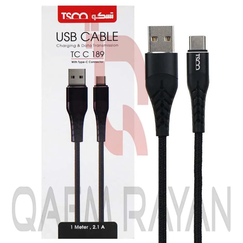 کابل تبدیل USB به USB-C تسکو مدل TCC189 طول 1 متر — تصویر ۸
