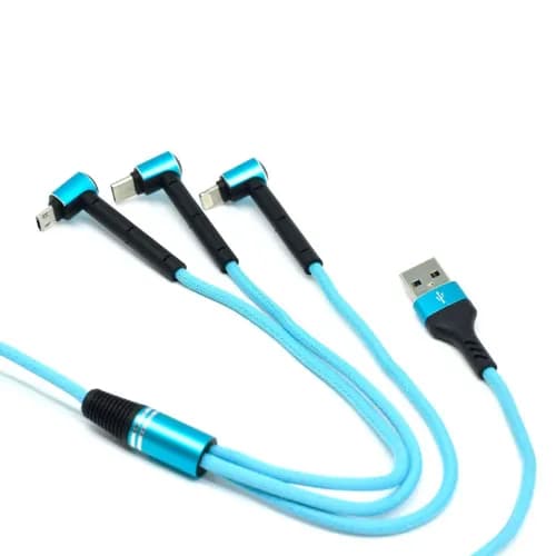 کابل تبدیل USB به MicroUSB/Lightning/USB-C تسکو مدل TC A100 طول 1.2 متر — تصویر ۹