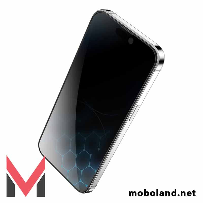 گلس تمام صفحه پرایوسی مدل استیو iPhone 15 Pro Max Steve — تصویر ۴