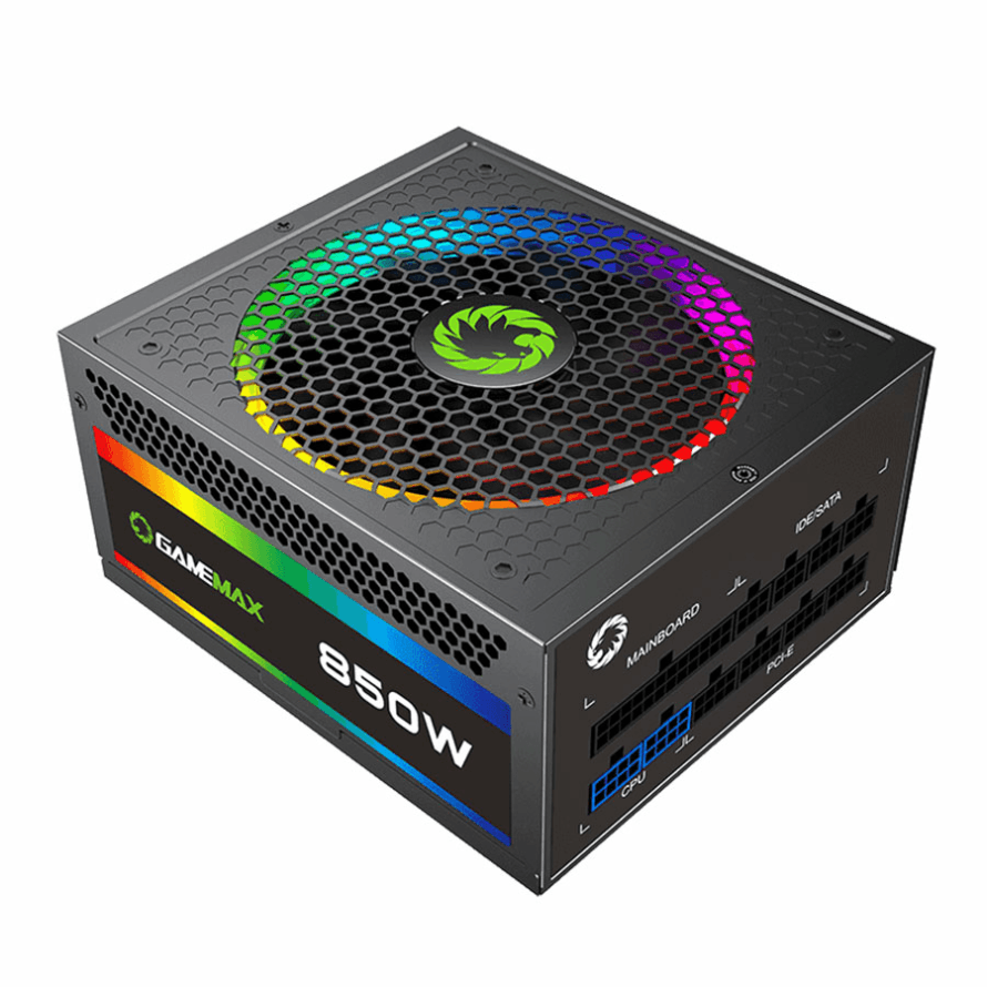 پاور 850 وات گیم مکس RGB850 Rainbow GOLD Full