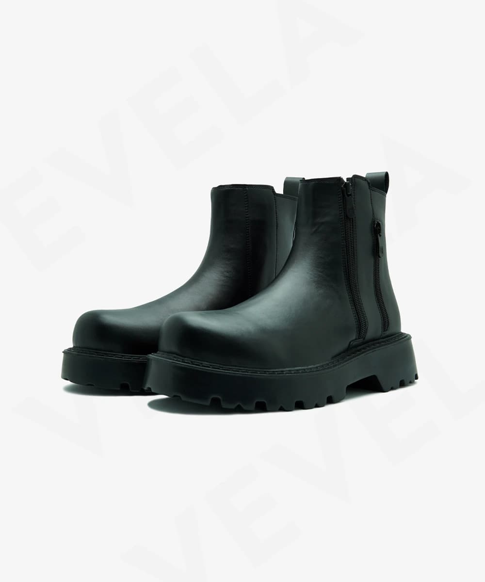 بوت چرمی دو زیپ زارا Zara Chelsea Boots — تصویر ۳