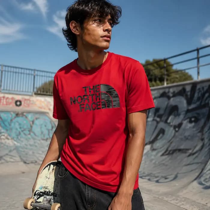 تیشرت برند The North Face مدل لوگو طرح گرافیکی — تصویر ۴