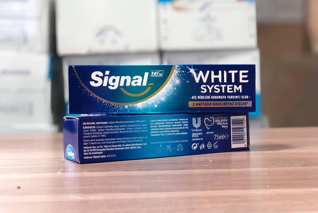 خمیر دندان سفید کننده سیگنال مدل Signal White System حجم 75 میل