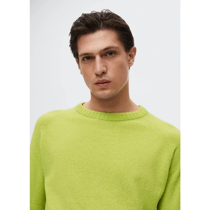 پلیور مردانه مانگو مدل Bouclé Knit Sweater — تصویر ۱۱