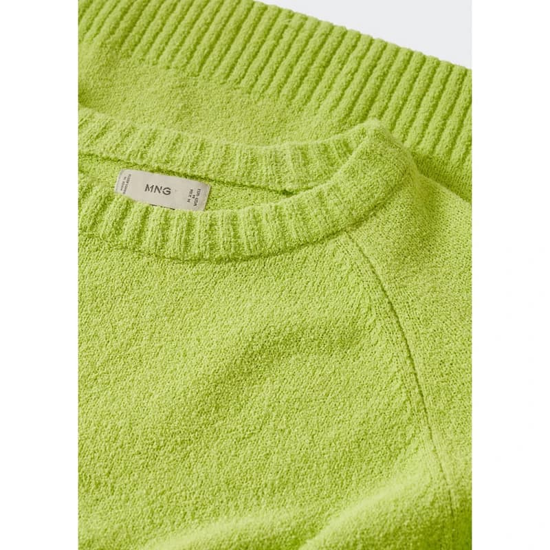 پلیور مردانه مانگو مدل Bouclé Knit Sweater — تصویر ۸