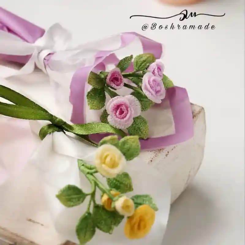 مینی دسته گل رز مینیاتوری| چهار گل | کد8881 — تصویر ۱۰