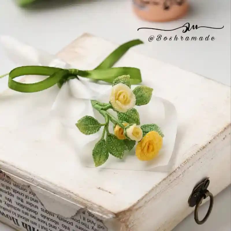 مینی دسته گل رز مینیاتوری| چهار گل | کد8881 — تصویر ۶